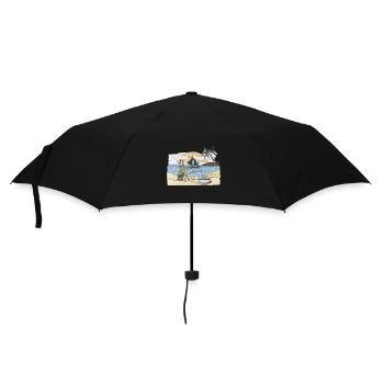 Fishing angler fish hobby fishing sport fishing - Umbrella (small) - black - Front