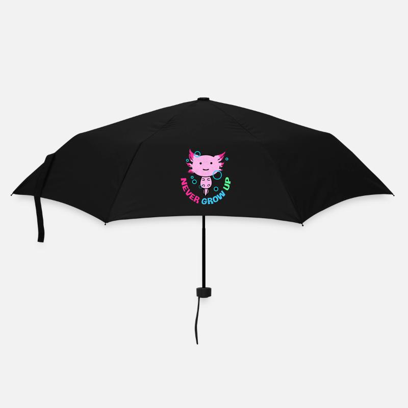 Axolotl - Regenschirm (klein) - Schwarz