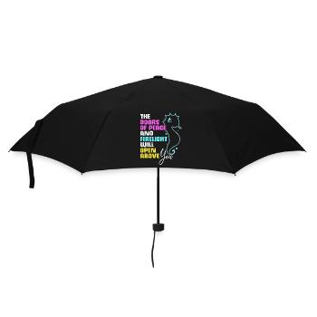 Seepferd - Regenschirm (klein) - Schwarz - Vorne
