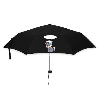 Matrose Wolf - Regenschirm (klein) - Schwarz - Vorne
