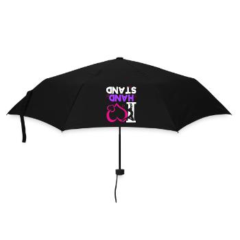 Gymnastics Handstand Gymnastics Artistic Gymnastics Gift - Umbrella (small) - black - Front