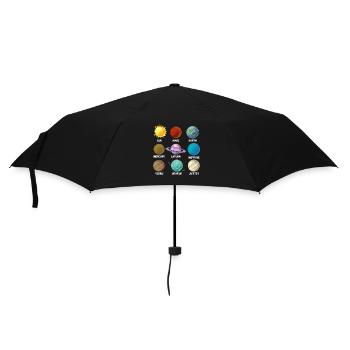 Univers du système solaire Planet galaxy - Parapluie standard - noir - Devant