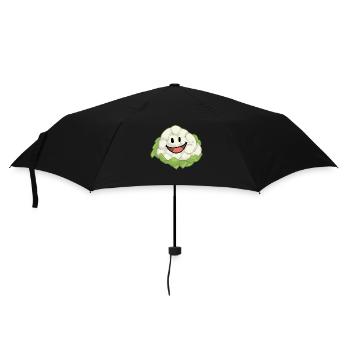 Blumenkohl Kohl Gemüse Veganer Gesund - Regenschirm (klein) - Schwarz - Vorne