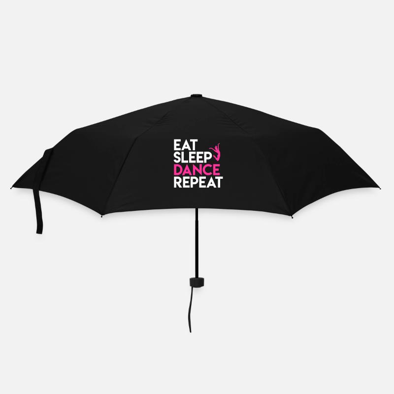 Tanz und Lebensmotto Design - Regenschirm (klein) - Schwarz