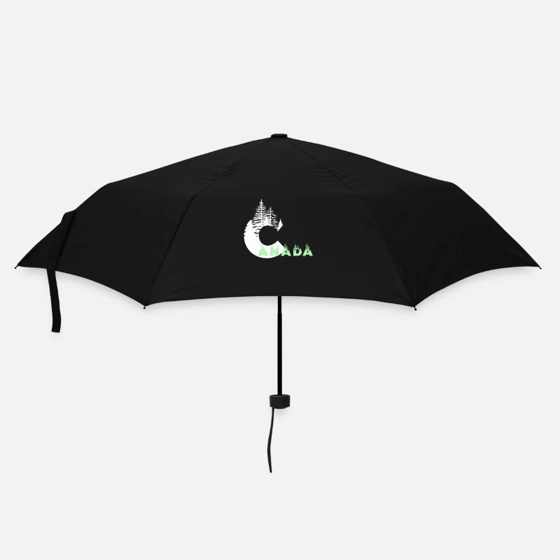 Kanada - Regenschirm (klein) - Schwarz
