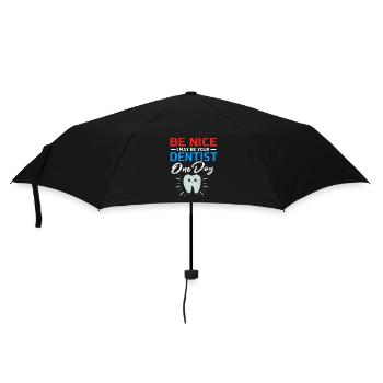 Dentiste - Parapluie standard - noir - Devant