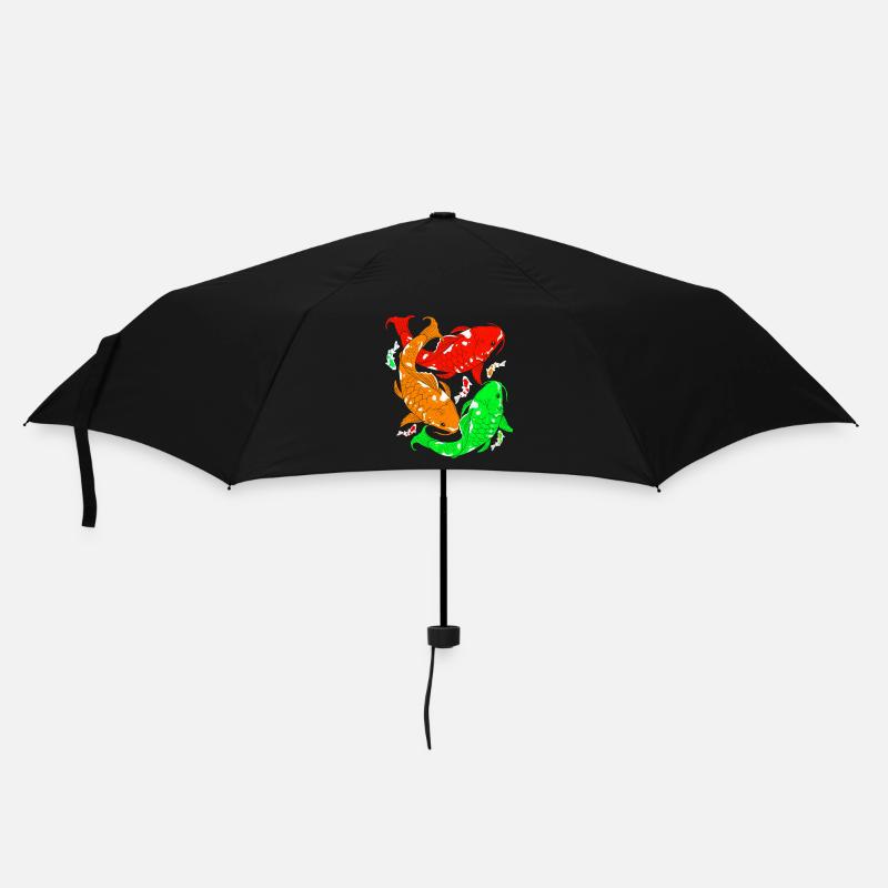 Koi - Regenschirm (klein) - Schwarz
