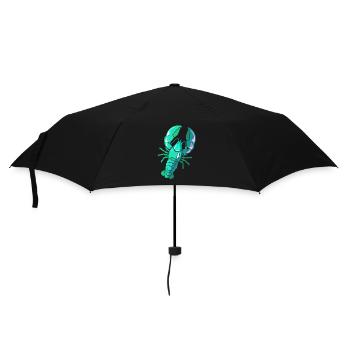 Homard Crevette Languste Cancer Fruits de mer - Parapluie standard - noir - Devant