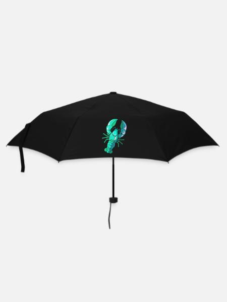 Homard Crevette Languste Cancer Fruits de mer - Parapluie standard - noir