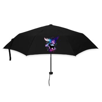 Elk Moose Deer Antler Reindeer Deer Gift - Umbrella (small) - black - Front