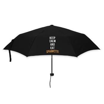 Restez calme Mangez des spaghettis - Parapluie standard - noir - Devant