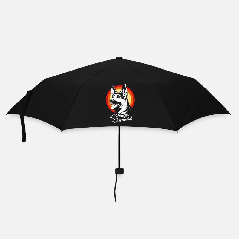Deutscher Schäferhund - Regenschirm (klein) - Schwarz