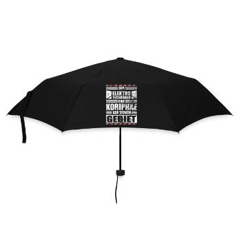 Elektrotechniker Lustiger Spruch - Regenschirm (klein) - Schwarz - Vorne
