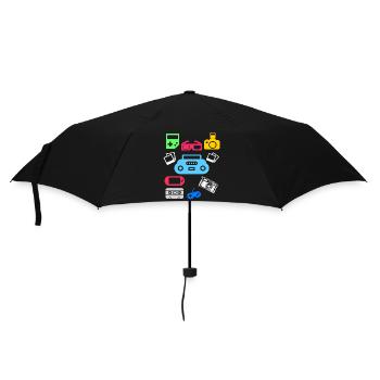 90s 90s party 90s fashion 90s outfit - Umbrella (small) - black - Front