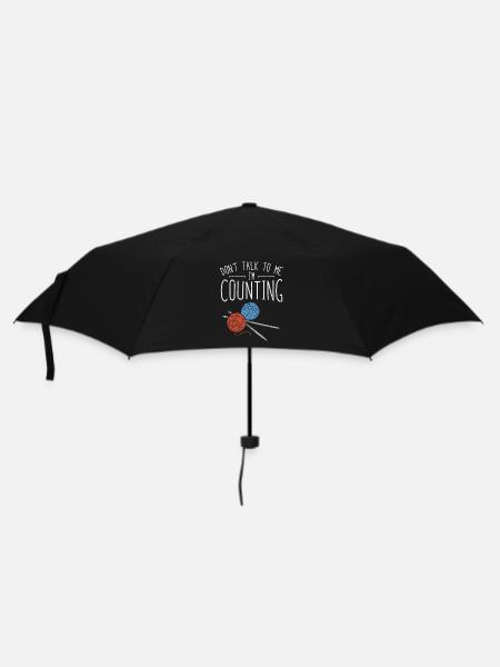 Häkeln Wolle Häkelnadel Handarbeit Geschenk - Regenschirm (klein) - Schwarz
