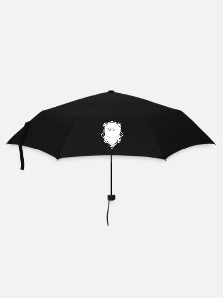 Eisbär - Regenschirm (klein) - Schwarz