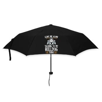 Nur Bulldog Gespräche Heute - Regenschirm (klein) - Schwarz - Vorne