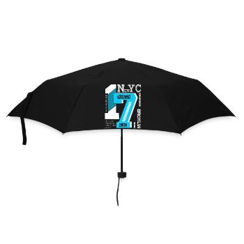 New York City - Regenschirm (klein) - Schwarz - Vorne