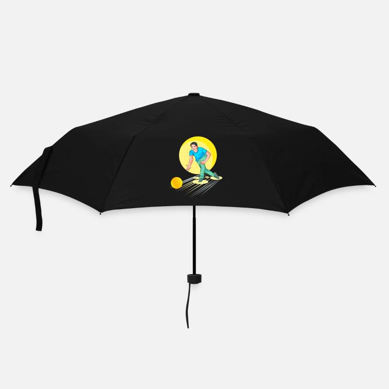 Bowling - Bowler - Regenschirm (klein) - Schwarz