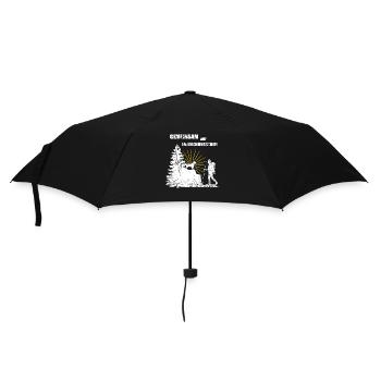 Wandern Hund - Regenschirm (klein) - Schwarz - Vorne