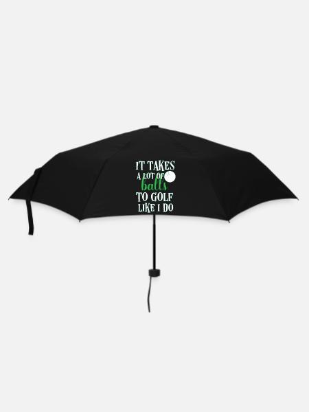 Golf - Regenschirm (klein) - Schwarz