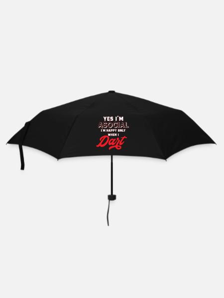 Darts Dart - Regenschirm (klein) - Schwarz