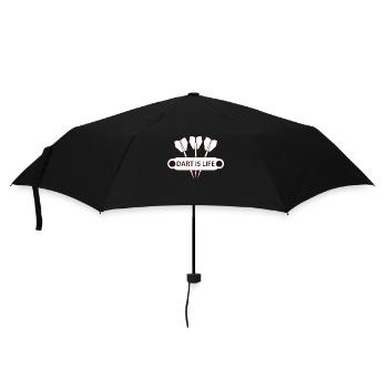 Dart ist Leben Dart-Logo - Regenschirm (klein) - Schwarz - Vorne