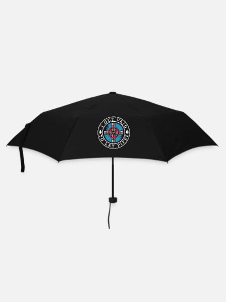 Rohrwerk-Statement mit Ventilrad - Regenschirm (klein) - Schwarz