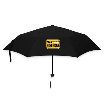 Mein Bus meine Regeln - Regenschirm (klein) - Schwarz - Vorne