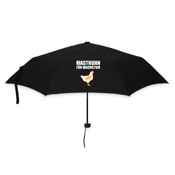 Masthuhn für Wachstum Hühner Gym Muskelaufbau Body - Regenschirm (klein) - Schwarz - Vorne