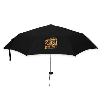 Schreiner mit dem Hobel in den Händen - Regenschirm (klein) - Schwarz - Vorne
