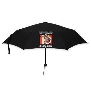 Cigare à la main – déjà occupé - Parapluie standard - noir - Devant