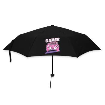 Gamer Girl Pink Retro Controller - Umbrella (small) - black - Front
