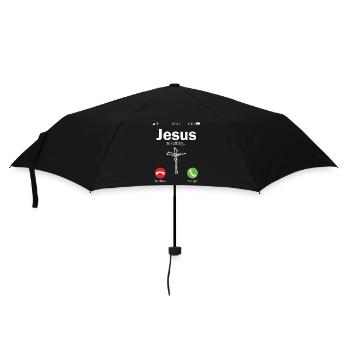 Jesues Jesus Christus Christen - Regenschirm (klein) - Schwarz - Vorne