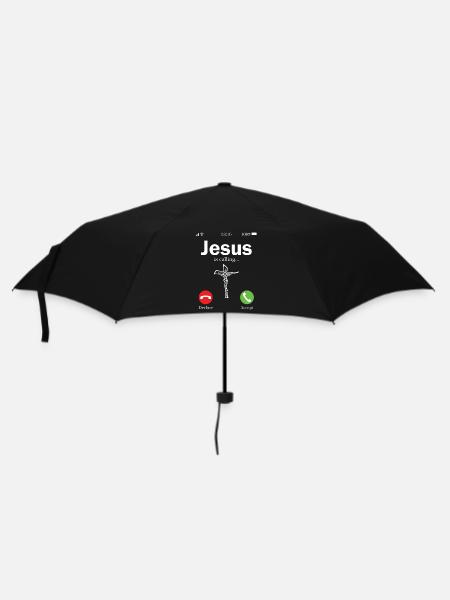 Jesues Jesus Christus Christen - Regenschirm (klein) - Schwarz
