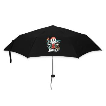 Kinder 5. Geburtstag Shirt Piraten Pirat 5 Jahre - Regenschirm (klein) - Schwarz - Vorne