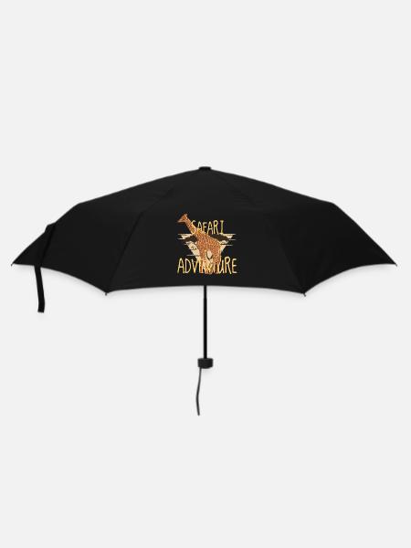 Safari Adventure – Giraffe Savanna Vibes - Regenschirm (klein) - Schwarz