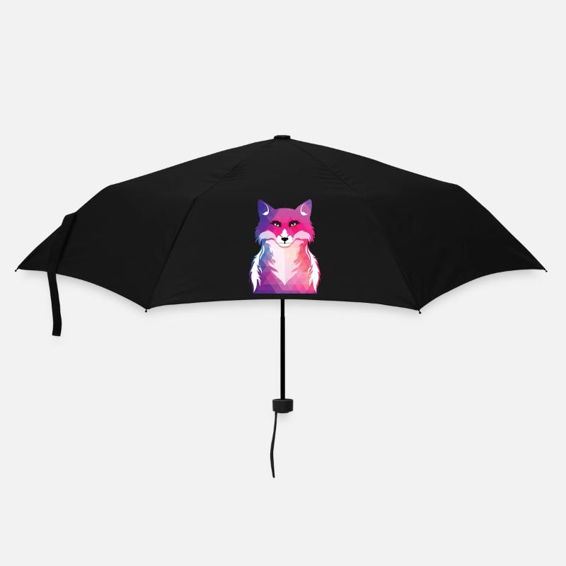 Fuchs - Regenschirm (klein) - Schwarz