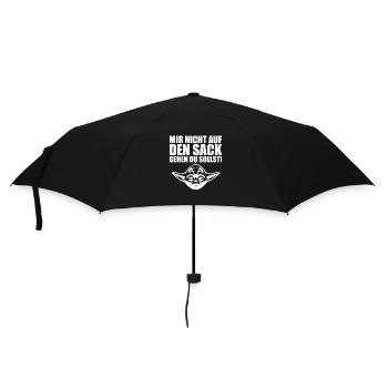 Mir nicht auf den Sack gehen du sollst Arbeit Büro - Regenschirm (klein) - Schwarz - Vorne