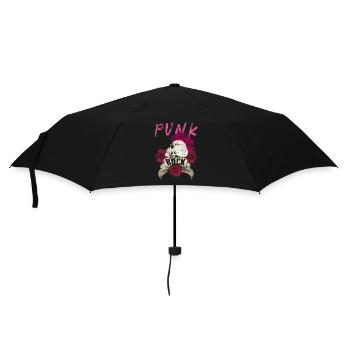 Musique punk punk rocker crâne punk punk - Parapluie standard - noir - Devant