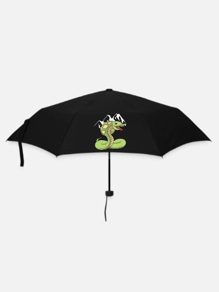 Montagnes désert serpent boa cobra sauvage animal nature - Parapluie standard - noir