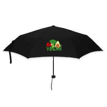 vegan, vegan, go vegan - Umbrella (small) - black - Front