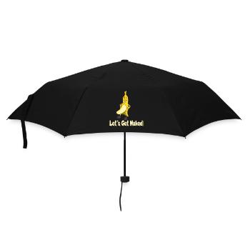 Banane Nackt Let's Get Nacked - Regenschirm (klein) - Schwarz - Vorne