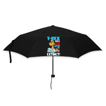 Nurse hospital dinosaurs funny - Umbrella (small) - black - Front