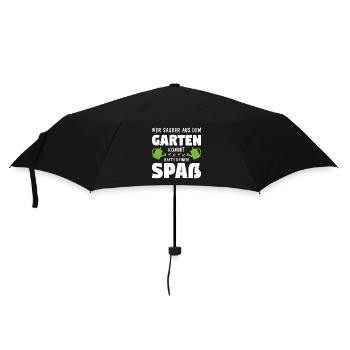 Garten Gärtner Gartenarbeit Hobbygärtner Geschenk - Regenschirm (klein) - Schwarz - Vorne