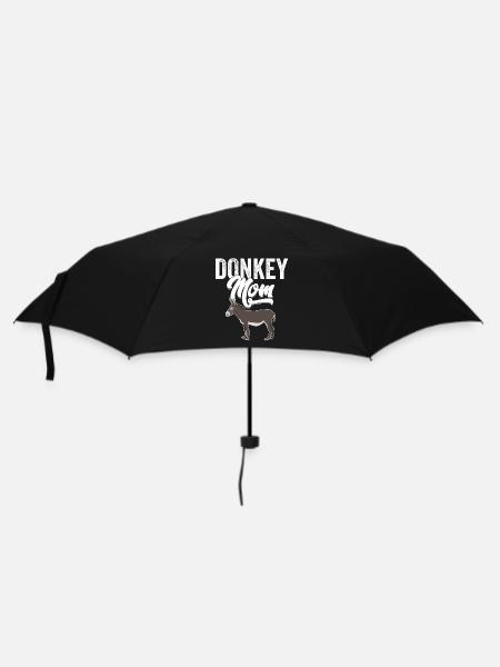 Donkey - Donkey Mom - Umbrella (small) - black