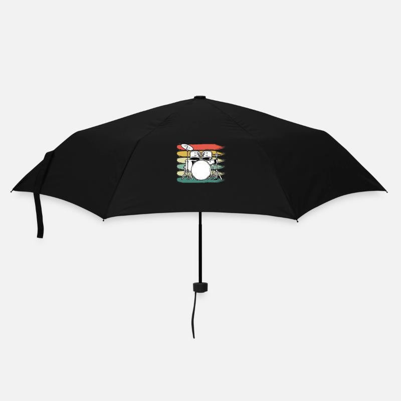 Schlagzeug Schlagzeuger - Regenschirm (klein) - Schwarz