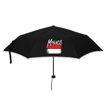 Monaco Fürstentum - Regenschirm (klein) - Schwarz - Vorne