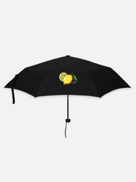 Illustration citron d’agrumes - Parapluie standard - noir