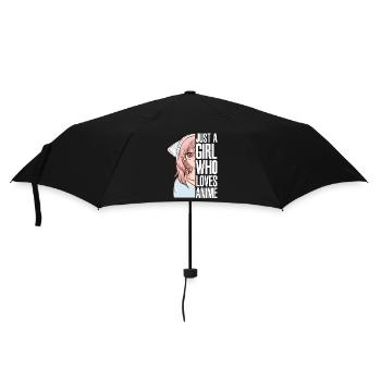 Juste une fille qui aime l’anime Japan manga - Parapluie standard - noir - Devant